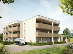 Feldgasse Aussenansicht mit Bäumen 3