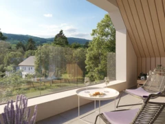 Duett Loggia Masterbedroom mit Blick nach draußen