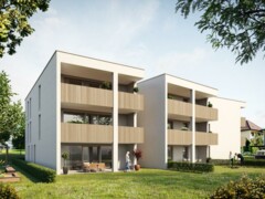 Feldgasse Aussenansicht mit Bäumen 4