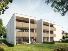 Feldgasse Aussenansicht mit Bäumen 4