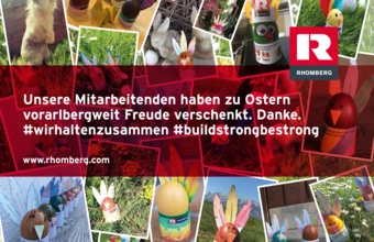 Unsere Mitarbeitenden haben zu Ostern Freude verschenkt.