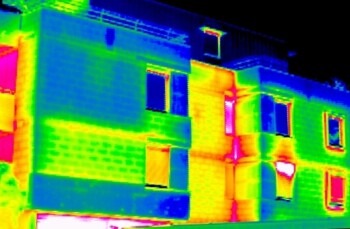 Thermografieaufnahme VOR der thermischen Sanierung