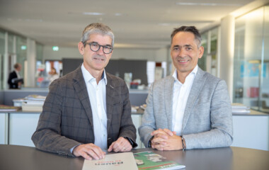 Mag. Ernst Thurnher, CFO Rhomberg Holding und CEO der Geschäftsleitung Rhomberg Bau, und DI Hubert Rhomberg, CEO Rhomberg Holding Mag. Ernst Thurnher, CFO Rhomberg Holding und CEO der Geschäftsleitung Rhomberg Bau, und DI Hubert Rhomberg, CEO Rhomberg Holding