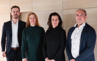 Lenken die Geschicke der Rhomberg Bau Wien (v. l. n. r.): Simon Battlogg, Anja Forster, Irene Weidmann, Jürgen Kainz. Lenken die Geschicke der Rhomberg Bau Wien (v. l. n. r.): Simon Battlogg, Anja Forster, Irene Weidmann, Jürgen Kainz.