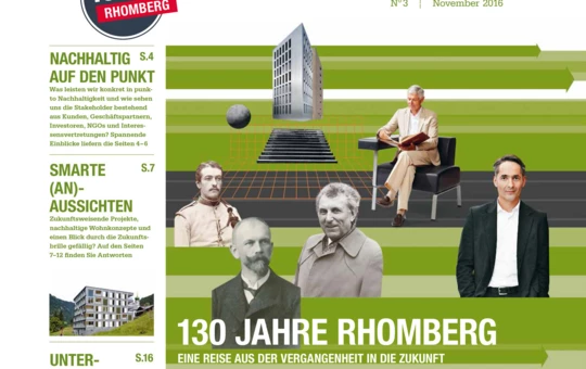 Winner with 28 pages: The Rhomberg Group´s “SinnEntFalter“ was honoured in Berlin at the “Econ Megaphon Award 2018“.