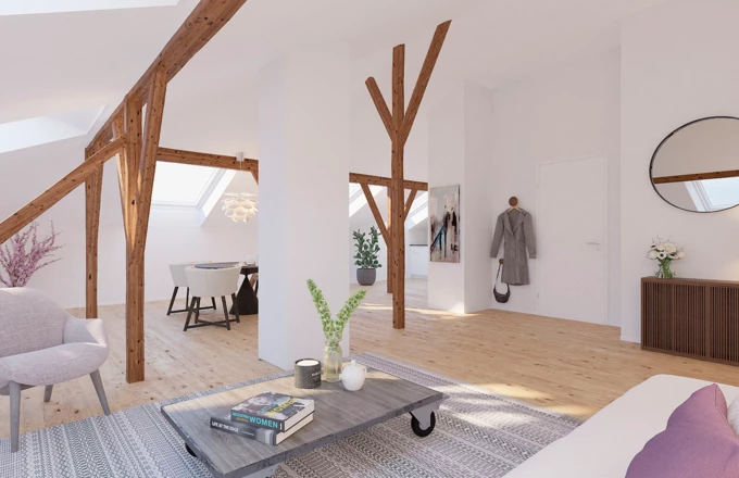 Besondere Wohnungen im umfassend sanierten „Schubiger Haus“ in Glarus.