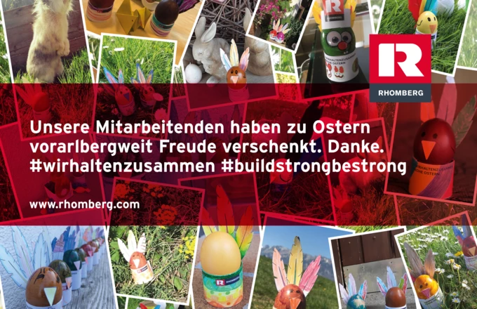 Unsere Mitarbeitenden haben zu Ostern Freude verschenkt.