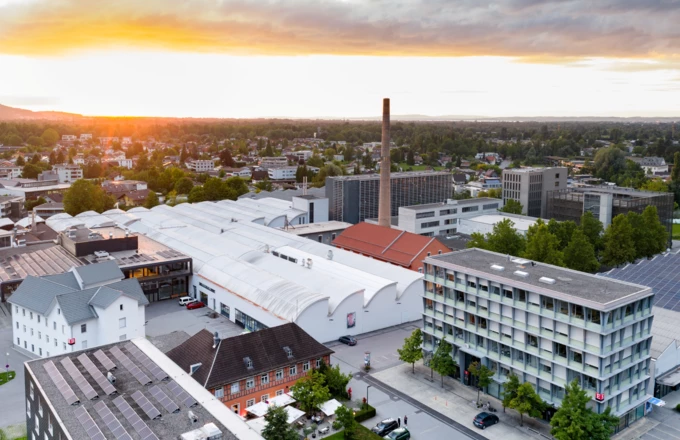 30 Jahre zukunftsfähiges Wirtschaften: Der Wirtschaftspark „Rhomberg’s Fabrik“ feiert in diesem Jahr Jubiläum. Quelle: Rhomberg’s Fabrik