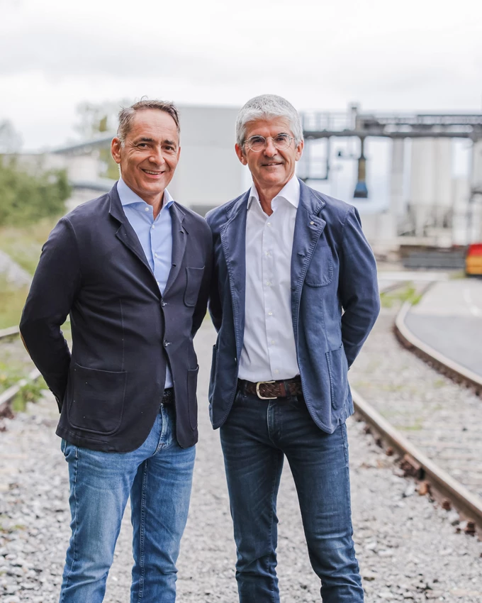 Hubert Rhomberg (l.) und Ernst Thurnher (r.), Geschäftsführer der Rhomberg Gruppe. Bild: Rhomberg Gruppe