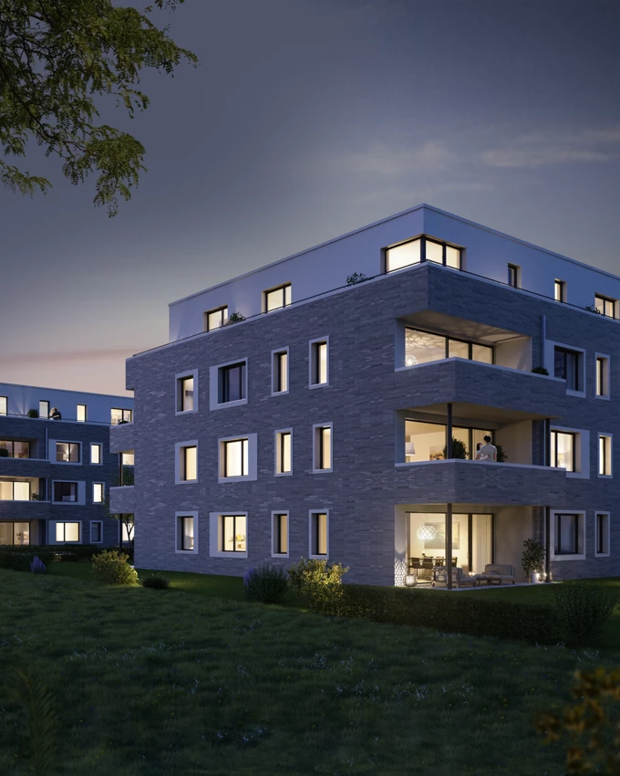 So werden die Stadtvillen am Schlosssee aussehen
