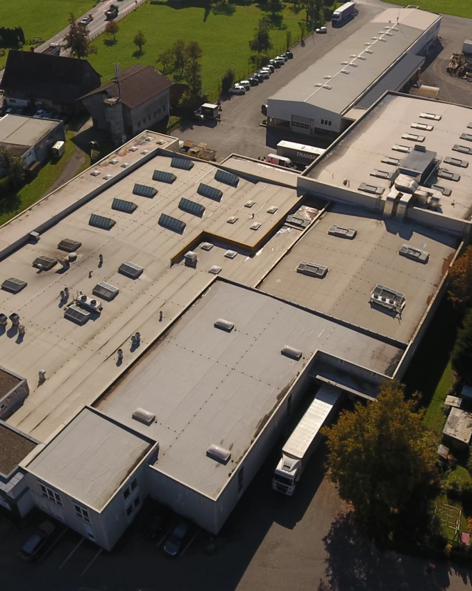 Das Rattpack-Areal in Dornbirn: Nach dem Auszug des Verpackungsspezialisten wird Käufer Rhomberg die gut 17 500 m2 behutsam weiterentwickeln.