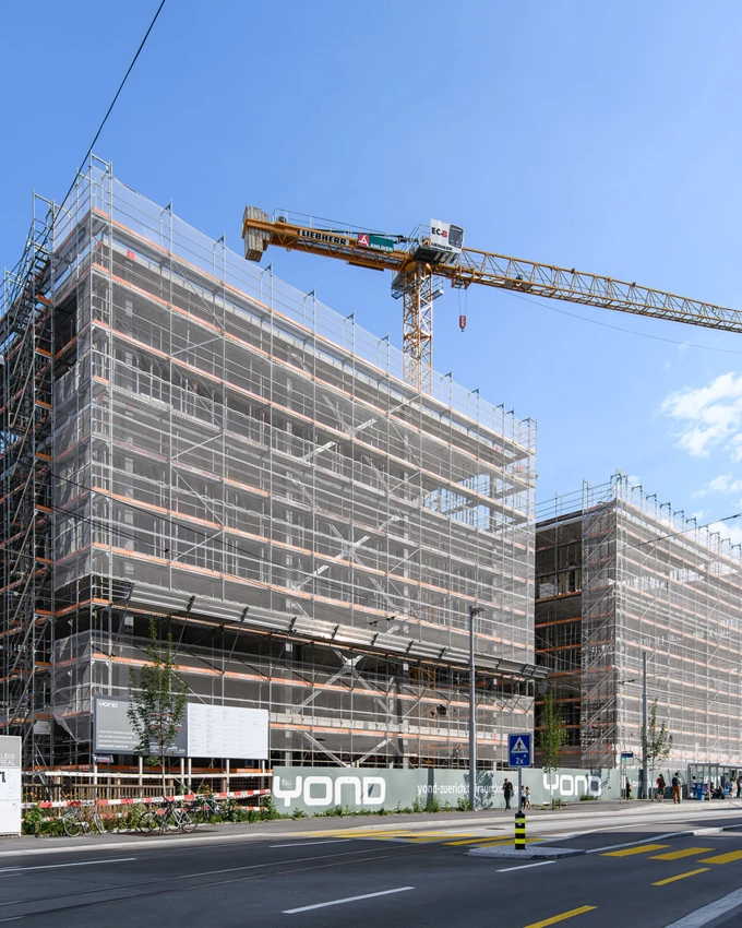 Ende Juni fand das Aufrichtfest beim Projekt YOND in Zürich statt.