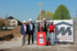 180417_Rhomberg_Bau_Spatenstich_Wolfurt_2 Haben Großes vor: Bürgermeister Christian Natter, Martin Summer, Geschäftsführer Rhomberg Bau, Erich Mayer, Geschäftsführer der Wohnbauselbsthilfe und die Architekten Claus Schnetzer und Victor Rivera-Gonzalez beim Spatenstich für das prestigeträchtige Innovations-Bauprojekt in der Wolfurter Lerchenstraße.