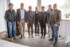 PA WA Wuhrbaumweg, Bregenz - Schlüsselübergabe Freuten sich mit den neuen Mietern: Architekt Dieter Vetter, Bürgermeister Markus Linhart, Ing. Wilhelm Muzyczyn (AH), Kommerzialrat Walter-Heinz Rhomberg, Alexandra Schalegg (AH), Christian Jauk und Martin-Christian Schuler (Rhomberg Bau) (v. l. n. r.)