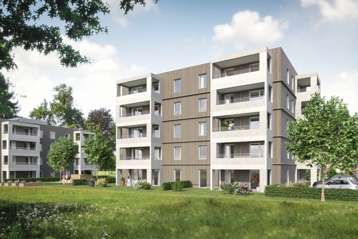 Lerchenstrasse Aussenansicht mit Garten 4 Lerchenstrasse Aussenansicht mit Garten 4