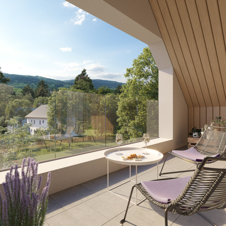 Duett Loggia Masterbedroom mit Blick nach draußen Duett Loggia Masterbedroom mit Blick nach draußen