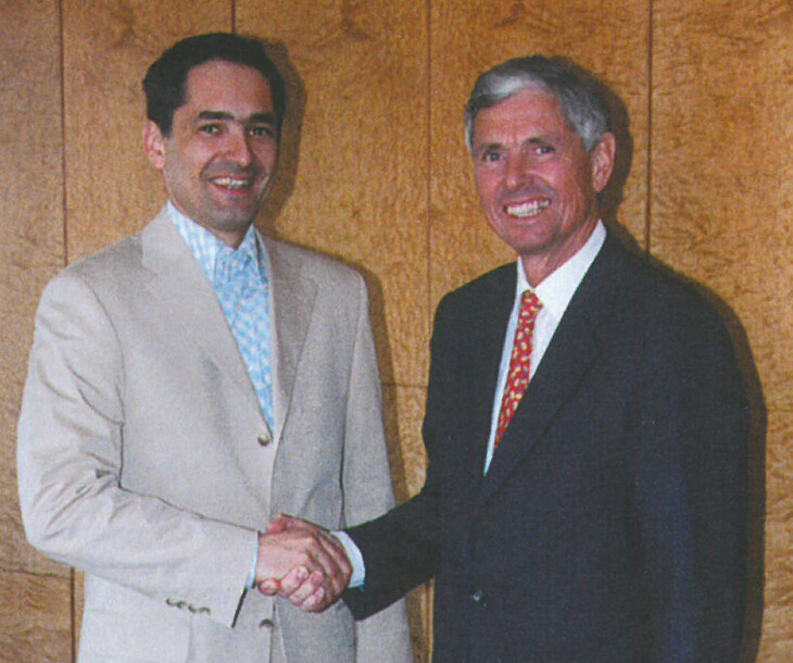 Übergabe Geschäftsführung an Hubert Rhomberg 2002 Übergabe Geschäftsführung an Hubert Rhomberg 2002
