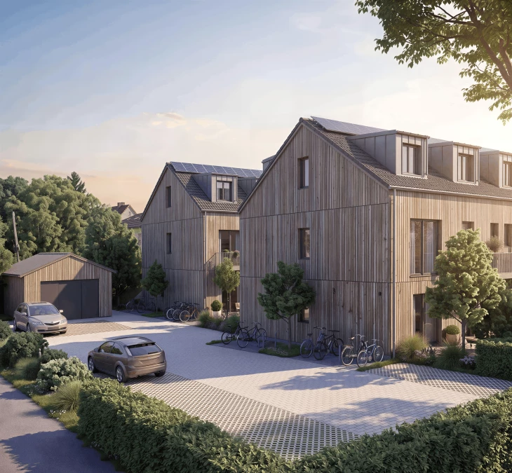 Garching Ansicht West Detail 8k