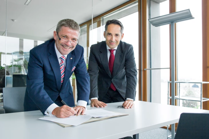 Vertragsunterzeichnung Rhomberg Sersa Rail Group Vertragsunterzeichnung Rhomberg Sersa Rail Group