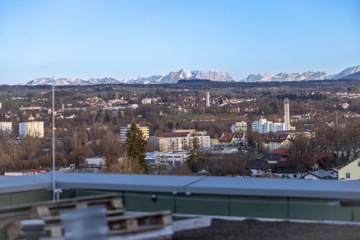 Ausblick auf die Alpen