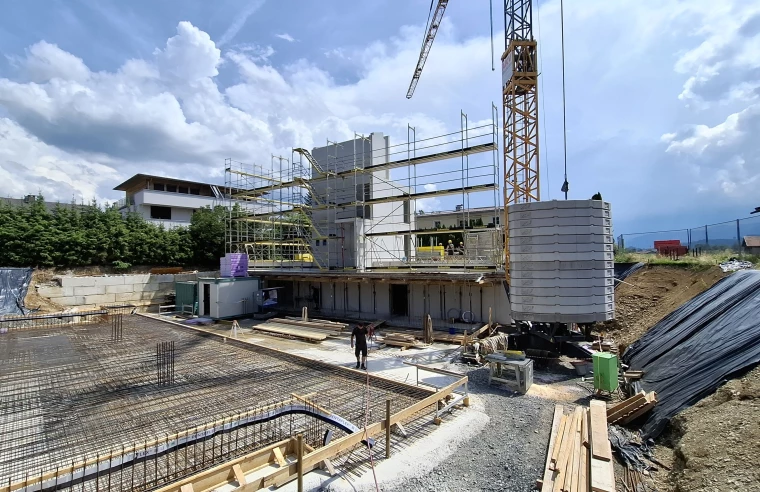 Haus B Fertigstellung Betonarbeiten