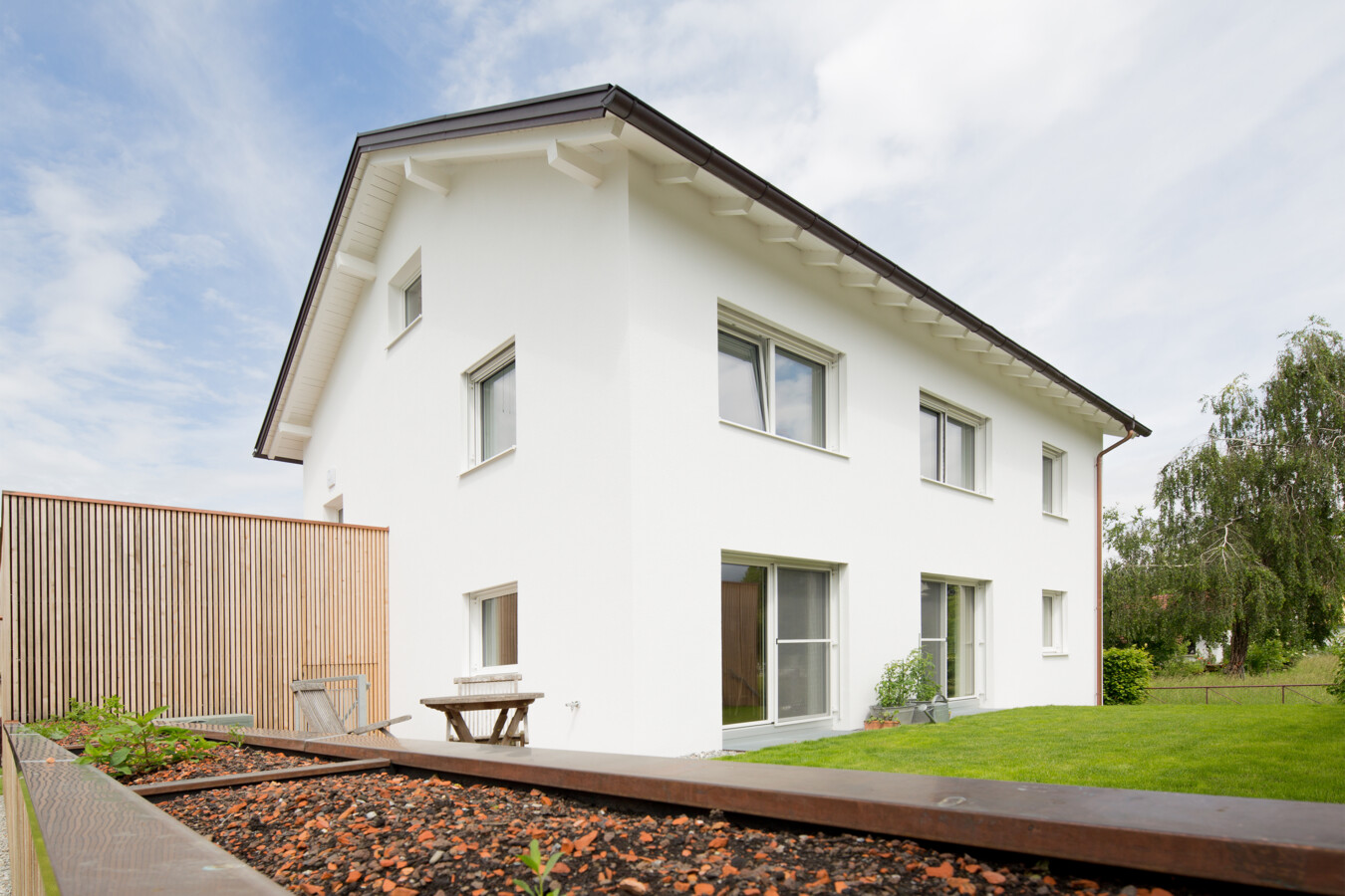 Umbau Einfamilienhaus Greussing-Pallavicini Aussenansicht Umbau Einfamilienhaus Greussing-Pallavicini Aussenansicht