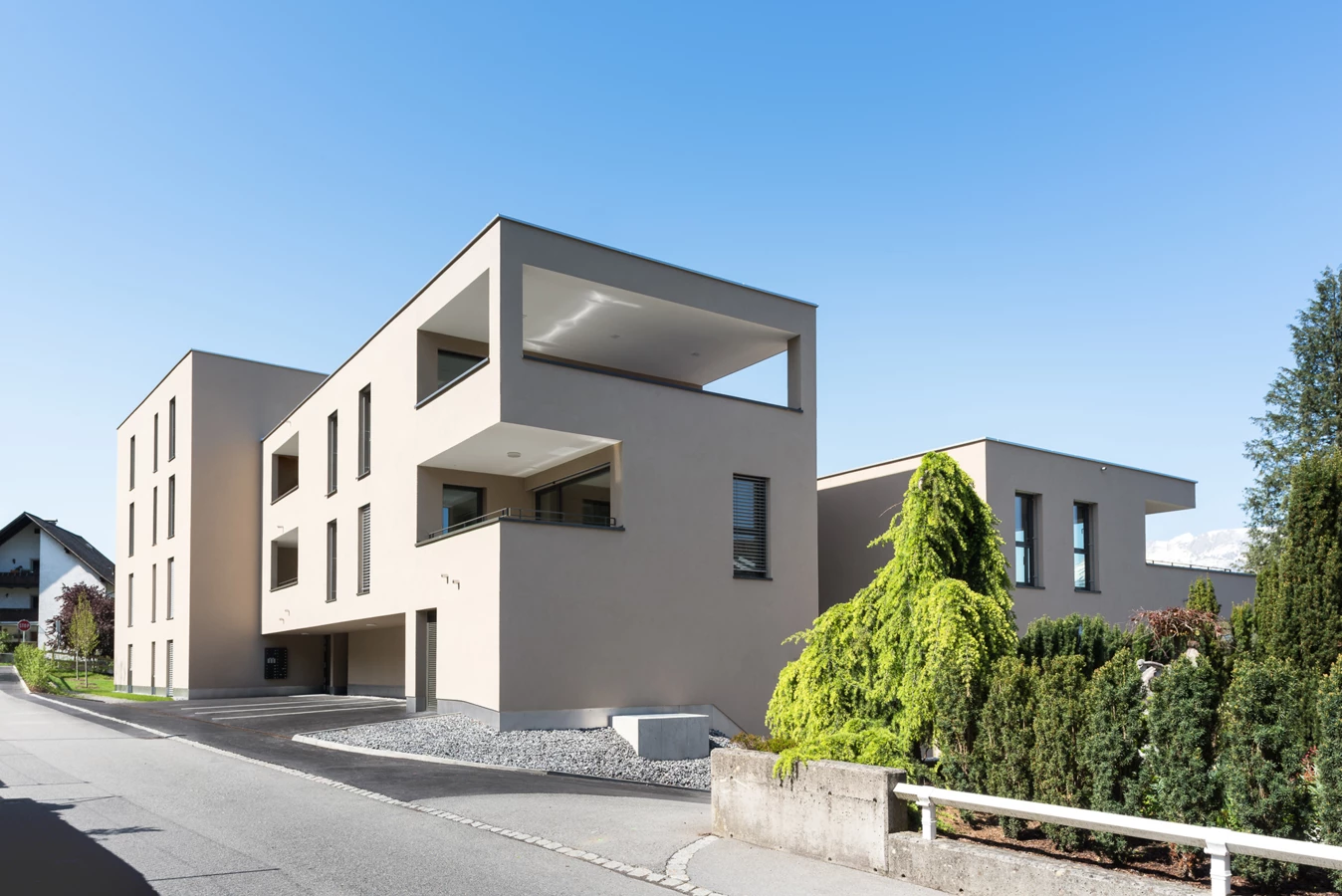 Wohnanlage Alte Landstraße, Feldkirch (© studioWälder) Wohnanlage Alte Landstraße, Feldkirch (© studioWälder)