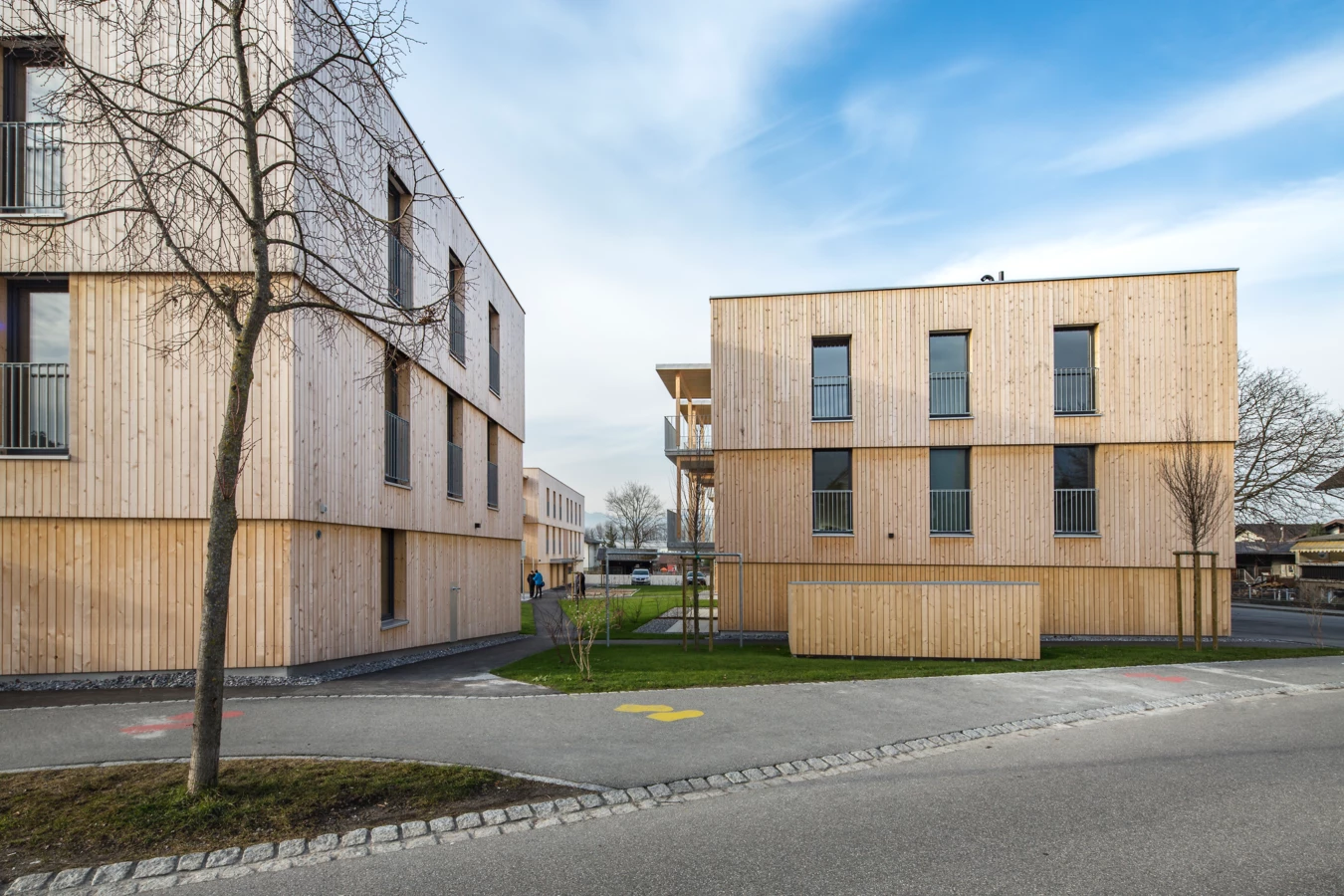 Die fertiggestellte Wohnanlage "Blattur" in Götzis Die fertiggestellte Wohnanlage "Blattur" in Götzis