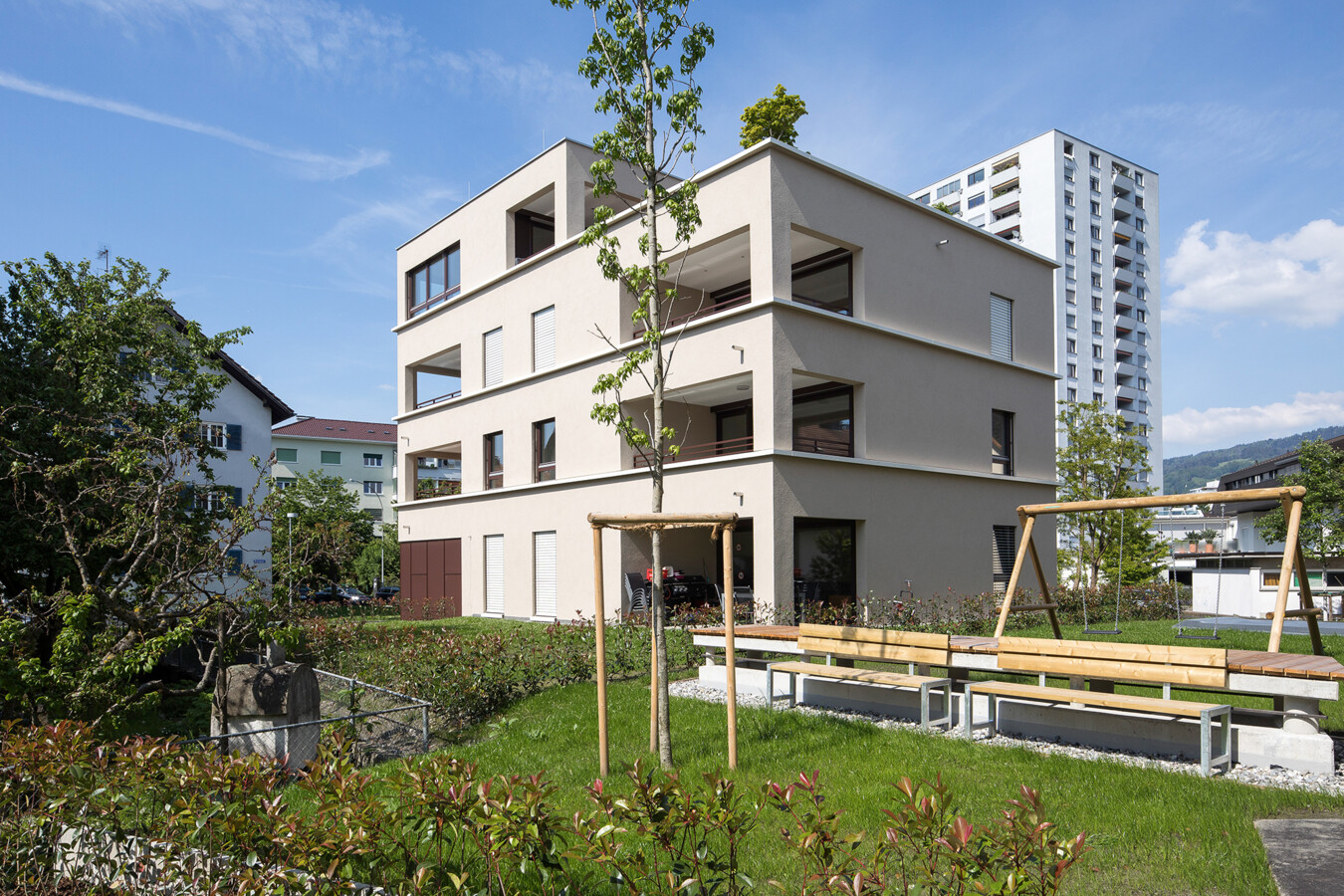 Wohnanlage Heldendankstraße, Bregenz (© Walser) Wohnanlage Heldendankstraße, Bregenz (© Walser)