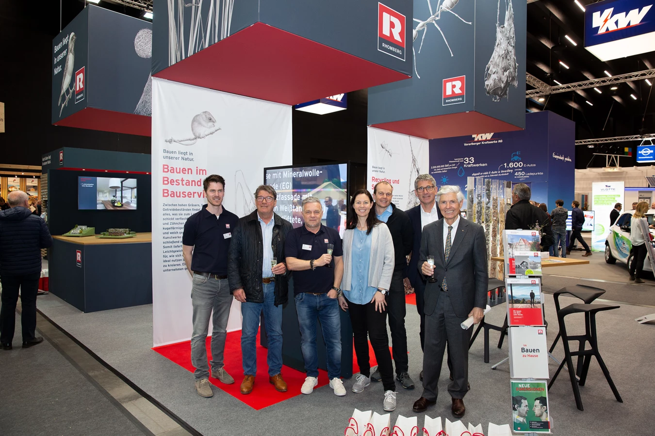 KR Walter-Heinz Rhomberg und Wilhelm Muzyczyn zu Besuch an unserem Messestand.