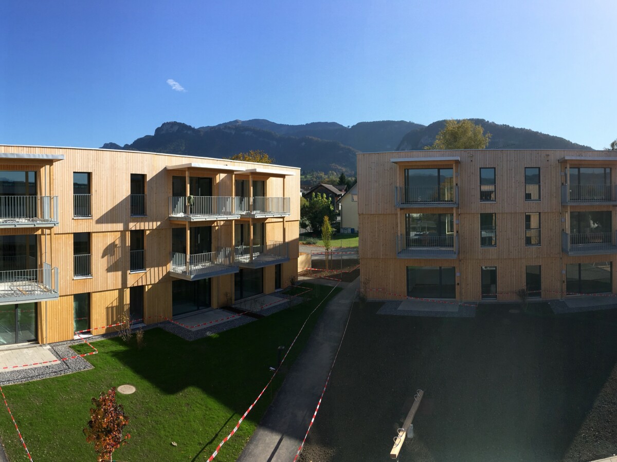 Die Wohnanlage Blattur in Götzis. Die Wohnanlage Blattur in Götzis.