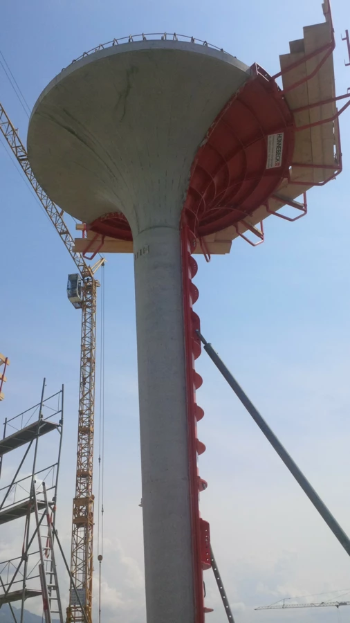 Referenz Raststation Hörbranz Rhomberg Bau Betonsäule Referenz Raststation Hörbranz Rhomberg Bau Betonsäule