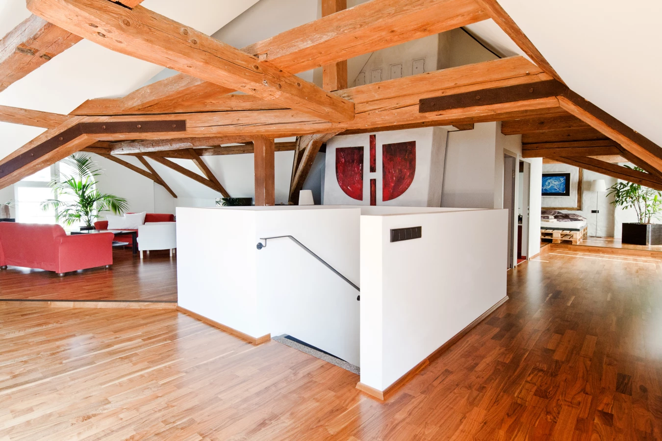 Stadtwohnung Bregenz Generalsanierungen Innenraum aus Holz mit Treppenhaus Stadtwohnung Bregenz Generalsanierungen Innenraum aus Holz mit Treppenhaus