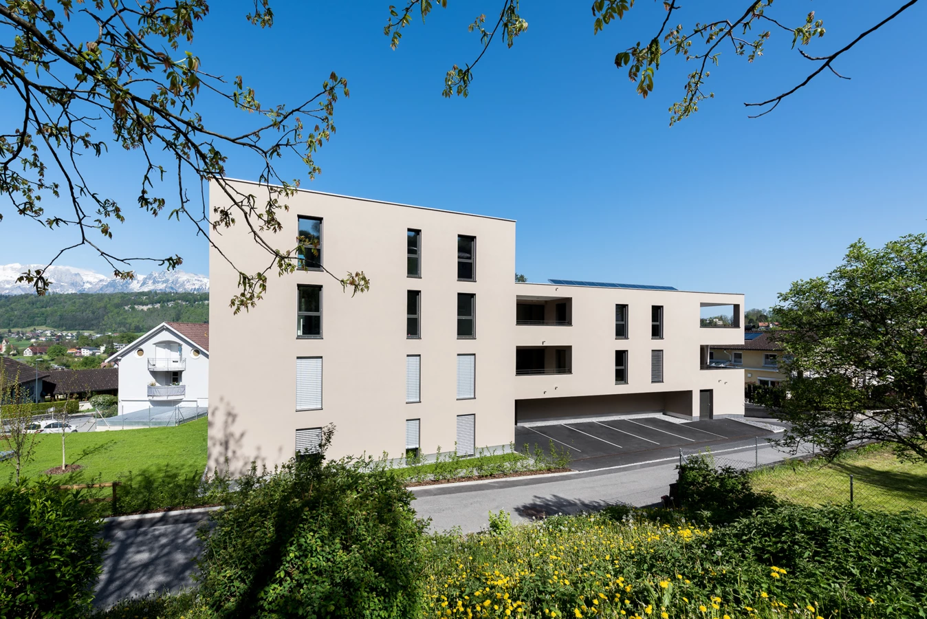 Wohnanlage Alte Landstraße, Feldkirch (© studioWälder) Wohnanlage Alte Landstraße, Feldkirch (© studioWälder)