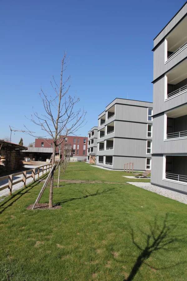 Leistbares Wohnen, kombiniert mit Komfort und Nachhaltigkeit: die neue Wohnanlage von Alpenländischer und Rhomberg Bau in Dornbirn Stiglingen.