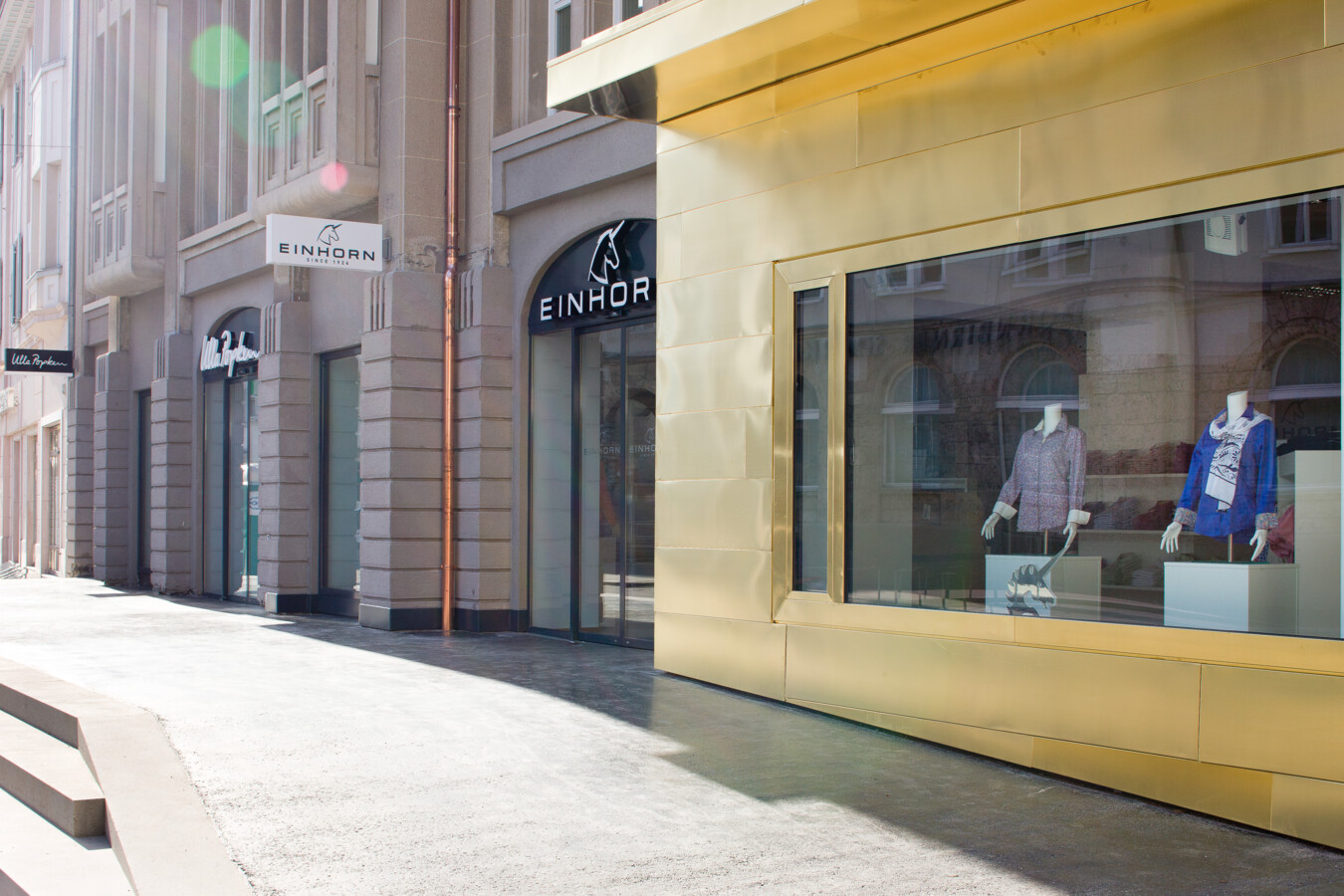 Luger Areal Dornbirn Aussenansicht Schaufenster Luger Areal Dornbirn Aussenansicht Schaufenster