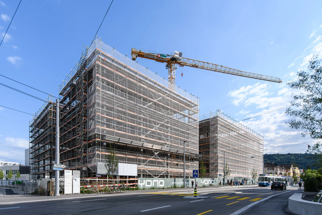 Ende Juni fand das Aufrichtfest beim Projekt YOND in Zürich statt.