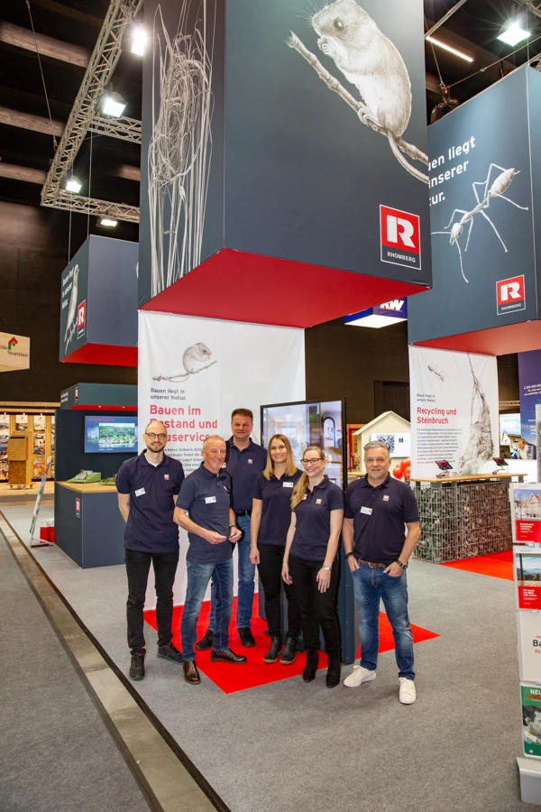 Das Team von Rhomberg Bau bei der com:bau 2019.