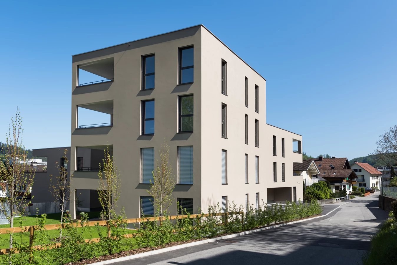 Wohnanlage Alte Landstraße, Feldkirch (© studioWälder) Wohnanlage Alte Landstraße, Feldkirch (© studioWälder)