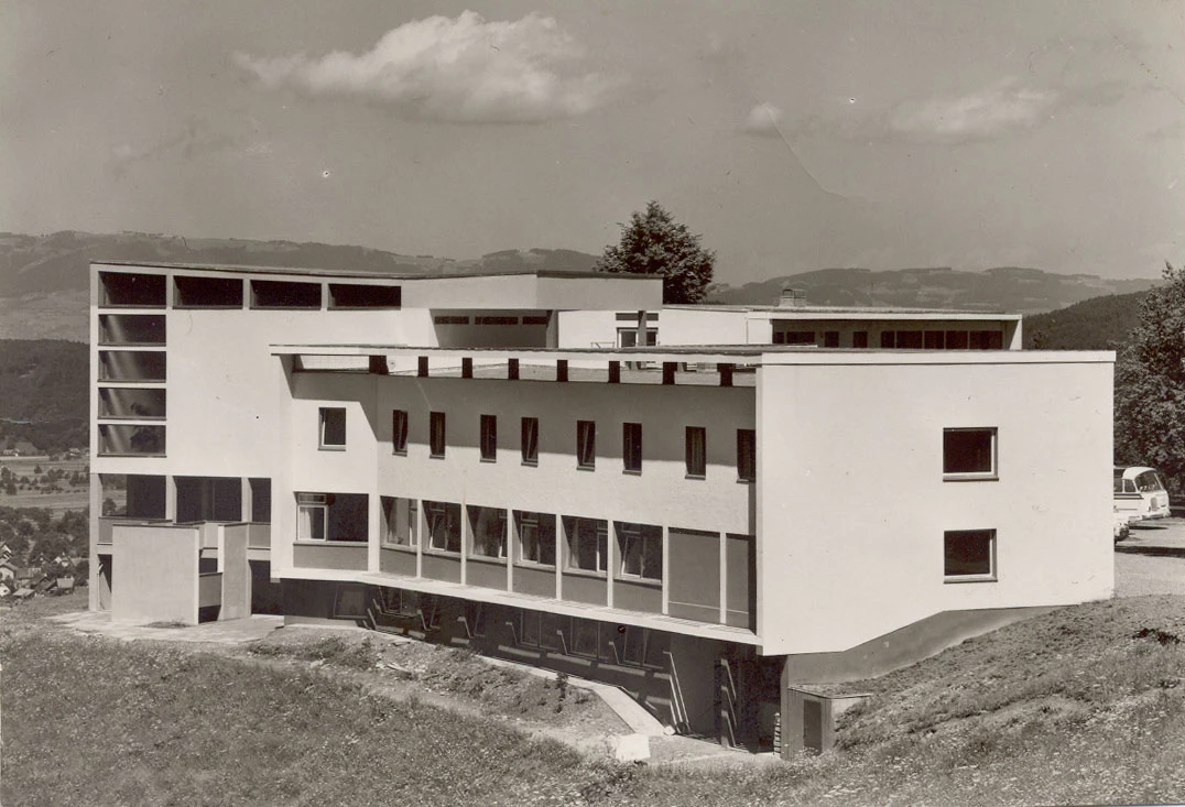 Bildungshaus Batschuns Generalsanierung Aussenansicht SW Bildungshaus Batschuns Generalsanierung Aussenansicht SW