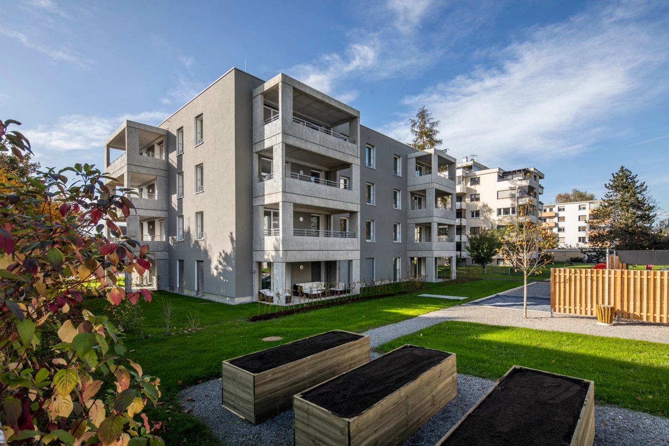 Hilft mit, den Holzbau auf den richtigen Weg zu bringen: das Innovationsprojekt Lerchenstraße in Wolfurt von Rhomberg Bau. 
Quelle: Weissengruber
