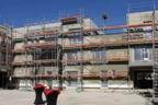 Der Rohbau des Wohnprojekts ist fertiggestellt.