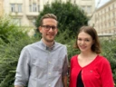 Freuen sich auf die künftige Zusammenarbeit: Kate Sowa, Gründerin und Co-Sprecherin der C2C-Regionalgruppe Wien, sowie Martin Rohner von WoodRocks.