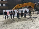 v.l.n.r.: Julian Zimmerer (Polier Tomaselli), Thomas Schöpf (WS), Erich Mayer (WS), Martin Netzer (Bgm.), Christian Jauk (Rhomberg Bau), Josef Jenny (WS), Bernhard Fink (Rhomberg Bau)