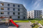 Außen punktet die neue Wohnanlage von WS und Rhomberg Bau mit Holz und qualitativ hochwertigen Freiflächen. Foto: Julian Forte