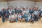 1 090 gute Gründe für eine Feier: Ein Großteil der 65 Jubilare der Rhomberg Gruppe versammelte sich im Hotel Schwärzler. Foto: Mike Siblik