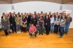 Foto © Mike Siblik. 740 Jahre Lebenswelten gestalten: Die 48 Jubilar:innen der Rhomberg Gruppe feierten gemeinsam im Bregenzer Hotel Schwärzler.