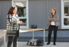 Begrüßten die neuen Mieterinnen und Mieter: Dornbirns Bürgermeisterin Andrea Kaufmann und Alexandra Schalegg, Prokuristin der Alpenländischen.